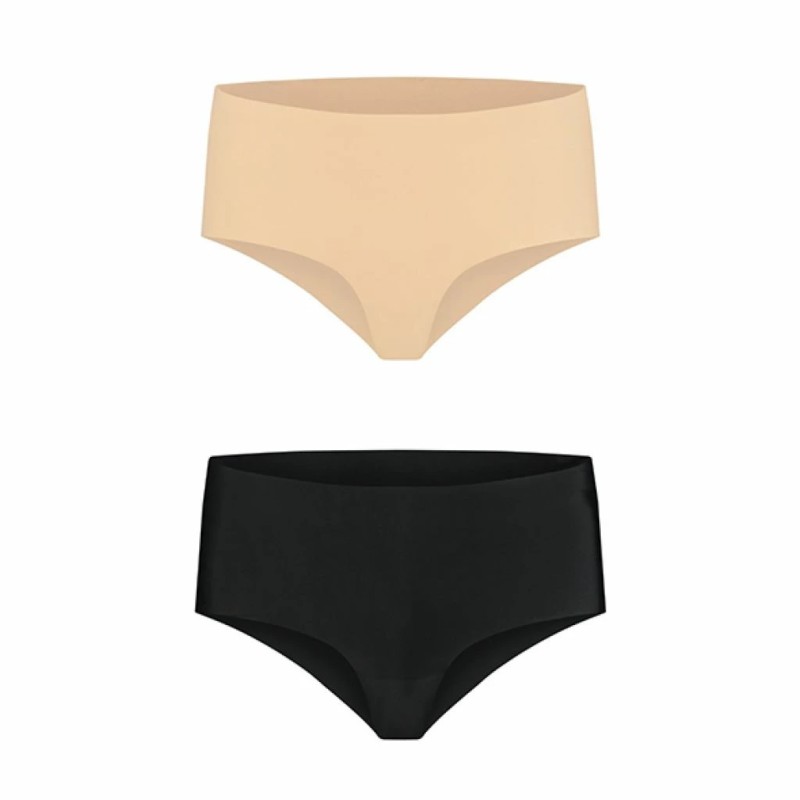 Niewidzialne majtki - Bye Bra Invisible High Brief Nude + Black S